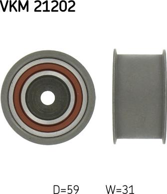 SKF VKM 21202 - Galoppino / Guidacinghia, Cinghia dentata www.autoricambi360.it