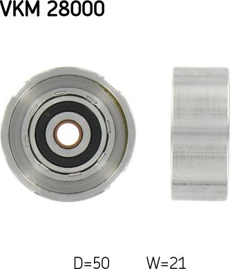SKF VKM 28000 - Galoppino / Guidacinghia, Cinghia dentata www.autoricambi360.it
