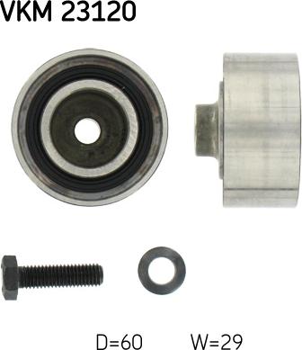 SKF VKM 23120 - Galoppino / Guidacinghia, Cinghia dentata www.autoricambi360.it