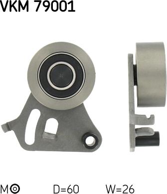 SKF VKM 79001 - Rullo tenditore, Cinghia dentata www.autoricambi360.it