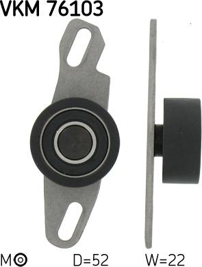 SKF VKM 76103 - Rullo tenditore, Cinghia dentata www.autoricambi360.it