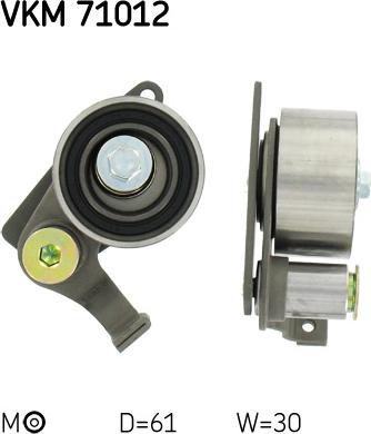 SKF VKM 71012 - Rullo tenditore, Cinghia dentata www.autoricambi360.it