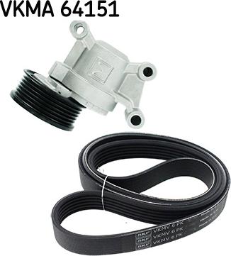 SKF VKMA 64151 - Kit Cinghie Poly-V www.autoricambi360.it