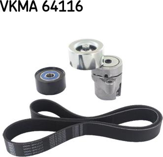 SKF VKMA 64116 - Kit Cinghie Poly-V www.autoricambi360.it