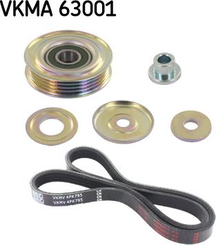 SKF VKMA 63001 - Kit Cinghie Poly-V www.autoricambi360.it