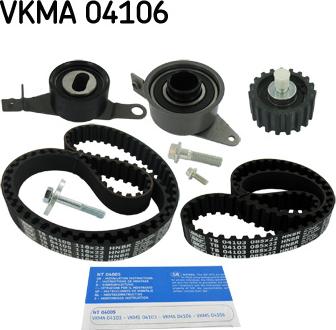 SKF VKMA 04106 - Kit cinghie dentate www.autoricambi360.it