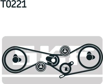 SKF VKMA 03010 - Kit cinghie dentate www.autoricambi360.it