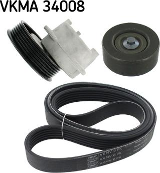 SKF VKMA 34008 - Kit Cinghie Poly-V www.autoricambi360.it
