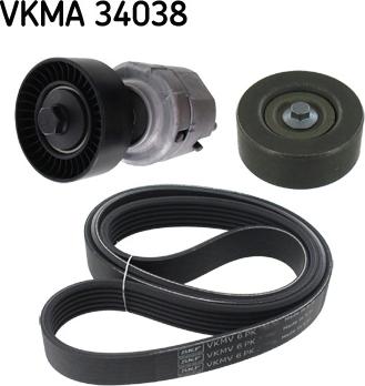 SKF VKMA 34038 - Kit Cinghie Poly-V www.autoricambi360.it