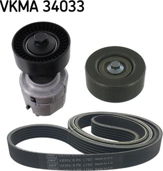 SKF VKMA 34033 - Kit Cinghie Poly-V www.autoricambi360.it