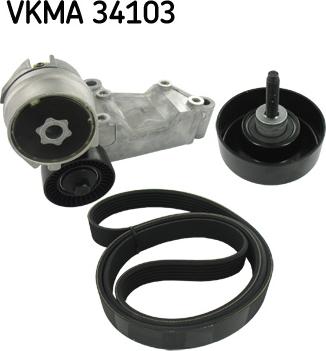 SKF VKMA 34103 - Kit Cinghie Poly-V www.autoricambi360.it