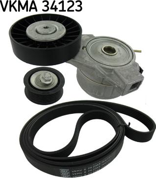 SKF VKMA 34123 - Kit Cinghie Poly-V www.autoricambi360.it