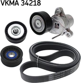 SKF VKMA 34218 - Kit Cinghie Poly-V www.autoricambi360.it