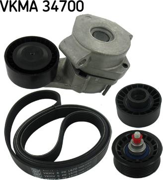 SKF VKMA 34700 - Kit Cinghie Poly-V www.autoricambi360.it