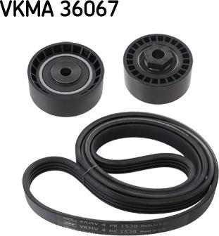 SKF VKMA 36067 - Kit Cinghie Poly-V www.autoricambi360.it
