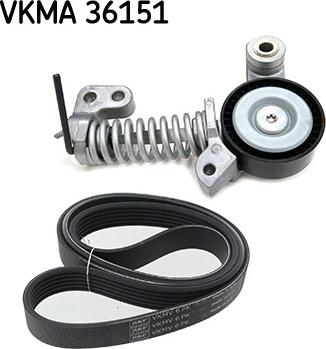 SKF VKMA 36151 - Kit Cinghie Poly-V www.autoricambi360.it