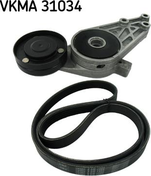 SKF VKMA 31034 - Kit Cinghie Poly-V www.autoricambi360.it