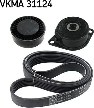 SKF VKMA 31124 - Kit Cinghie Poly-V www.autoricambi360.it