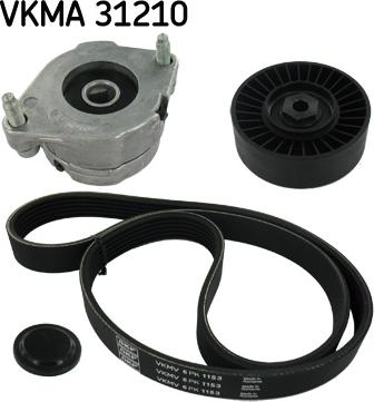 SKF VKMA 31210 - Kit Cinghie Poly-V www.autoricambi360.it