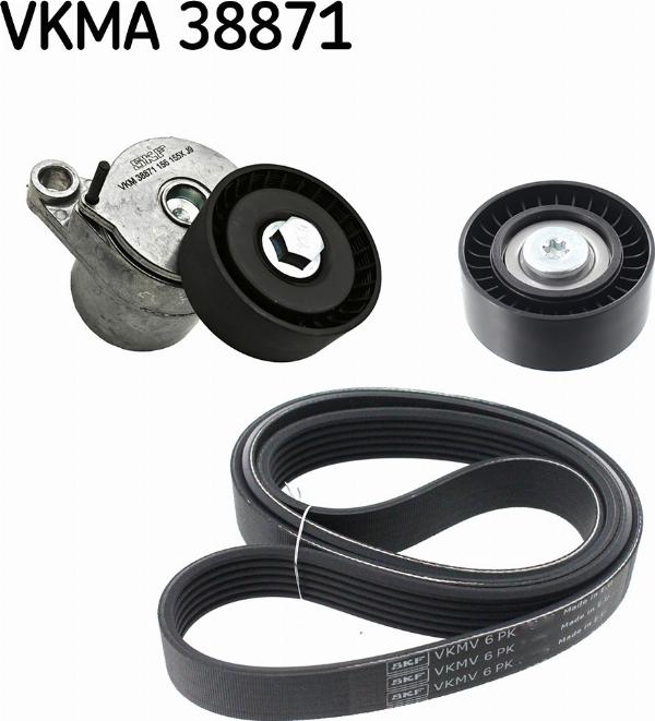 SKF VKMA 38871 - Kit Cinghie Poly-V www.autoricambi360.it