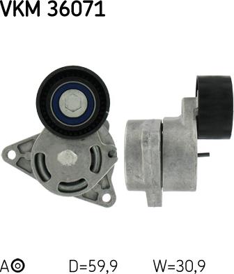 SKF VKMAF 36107 - Kit Cinghie Poly-V www.autoricambi360.it
