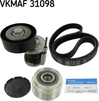 SKF VKMAF 31098 - Kit Cinghie Poly-V www.autoricambi360.it