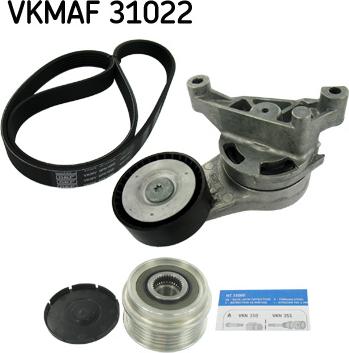 SKF VKMAF 31022 - Kit Cinghie Poly-V www.autoricambi360.it