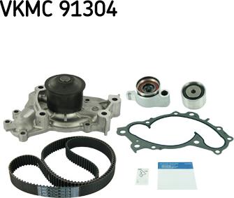 SKF VKMC 91304 - Pompa acqua + Kit cinghie dentate www.autoricambi360.it