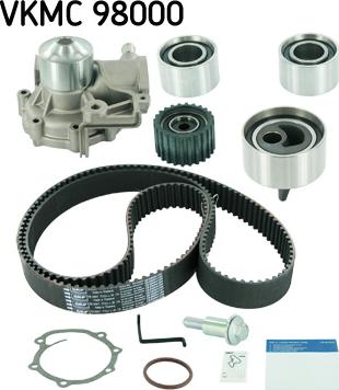 SKF VKMC 98000 - Pompa acqua + Kit cinghie dentate www.autoricambi360.it