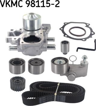 SKF VKMC 98115-2 - Pompa acqua + Kit cinghie dentate www.autoricambi360.it