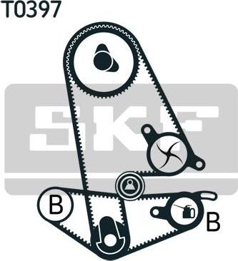 SKF VKMC 93011 - Pompa acqua + Kit cinghie dentate www.autoricambi360.it