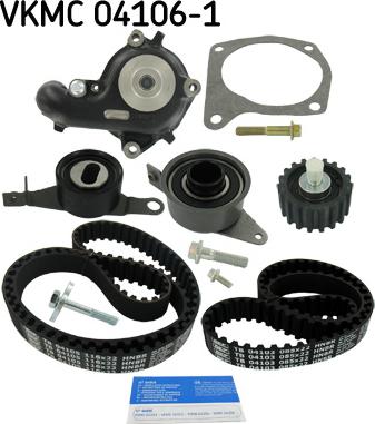 SKF VKMC 04106-1 - Pompa acqua + Kit cinghie dentate www.autoricambi360.it