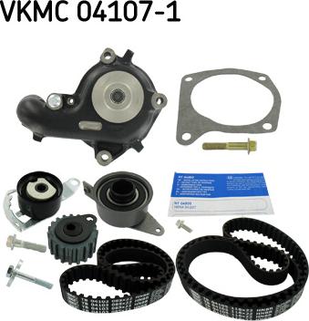 SKF VKMC 04107-1 - Pompa acqua + Kit cinghie dentate www.autoricambi360.it