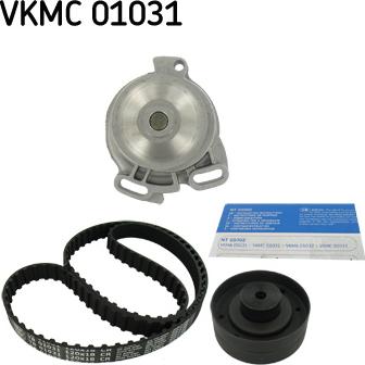 SKF VKMC 01031 - Pompa acqua + Kit cinghie dentate www.autoricambi360.it