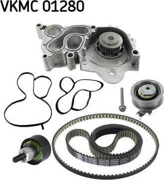 SKF VKMC 01280 - Pompa acqua + Kit cinghie dentate www.autoricambi360.it