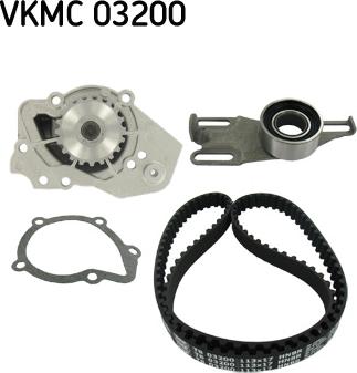 SKF VKMC 03200 - Pompa acqua + Kit cinghie dentate www.autoricambi360.it