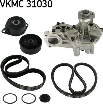 SKF VKMC 31030 - Pompa acqua + Kit cinghia Poly V www.autoricambi360.it