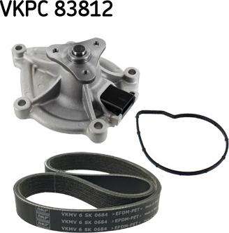 SKF VKMC 33843 - Pompa acqua + Kit cinghia Poly V www.autoricambi360.it