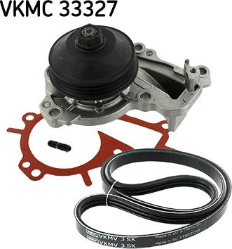 SKF VKMC 33327 - Pompa acqua + Kit cinghia Poly V www.autoricambi360.it