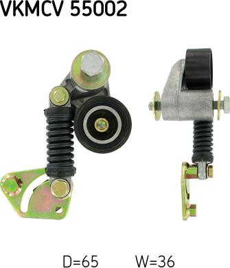 SKF VKMCV 55002 - Galoppino / Guidacinghia, Cinghia Poly-V www.autoricambi360.it