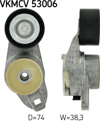 SKF VKMCV 53006 - Galoppino / Guidacinghia, Cinghia Poly-V www.autoricambi360.it