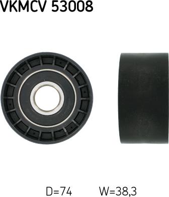 SKF VKMCV 53008 - Galoppino / Guidacinghia, Cinghia Poly-V www.autoricambi360.it