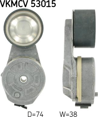 SKF VKMCV 53015 - Galoppino / Guidacinghia, Cinghia Poly-V www.autoricambi360.it