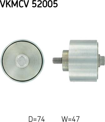 SKF VKMCV 52005 - Galoppino / Guidacinghia, Cinghia Poly-V www.autoricambi360.it