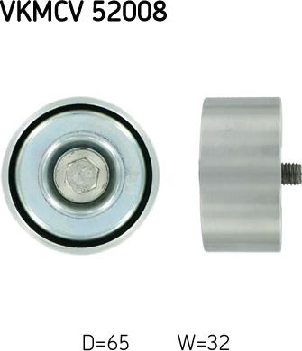 SKF VKMCV 52008 - Galoppino / Guidacinghia, Cinghia Poly-V www.autoricambi360.it