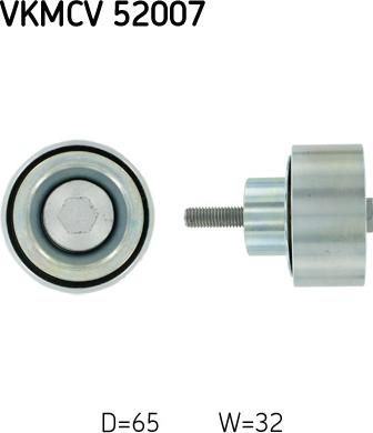 SKF VKMCV 52007 - Galoppino / Guidacinghia, Cinghia Poly-V www.autoricambi360.it