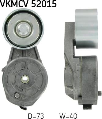 SKF VKMCV 52015 - Galoppino / Guidacinghia, Cinghia Poly-V www.autoricambi360.it