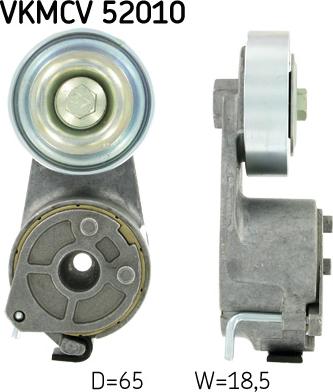 SKF VKMCV 52010 - Galoppino / Guidacinghia, Cinghia Poly-V www.autoricambi360.it