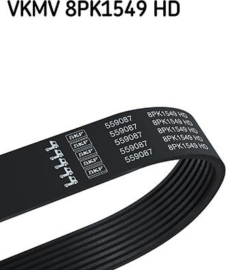 SKF VKMV 8PK1549 HD - Cinghia Poly-V www.autoricambi360.it