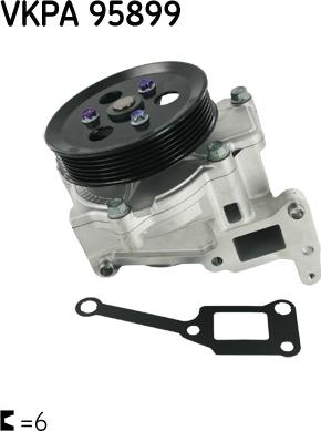 SKF VKPA 95899 - Pompa acqua www.autoricambi360.it